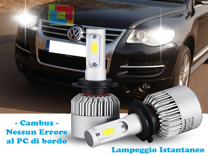 LAMPADE ANABBAGLIANTI LED VW TOUAREG 2002-2010 ISTANTANEO 6000K CREE