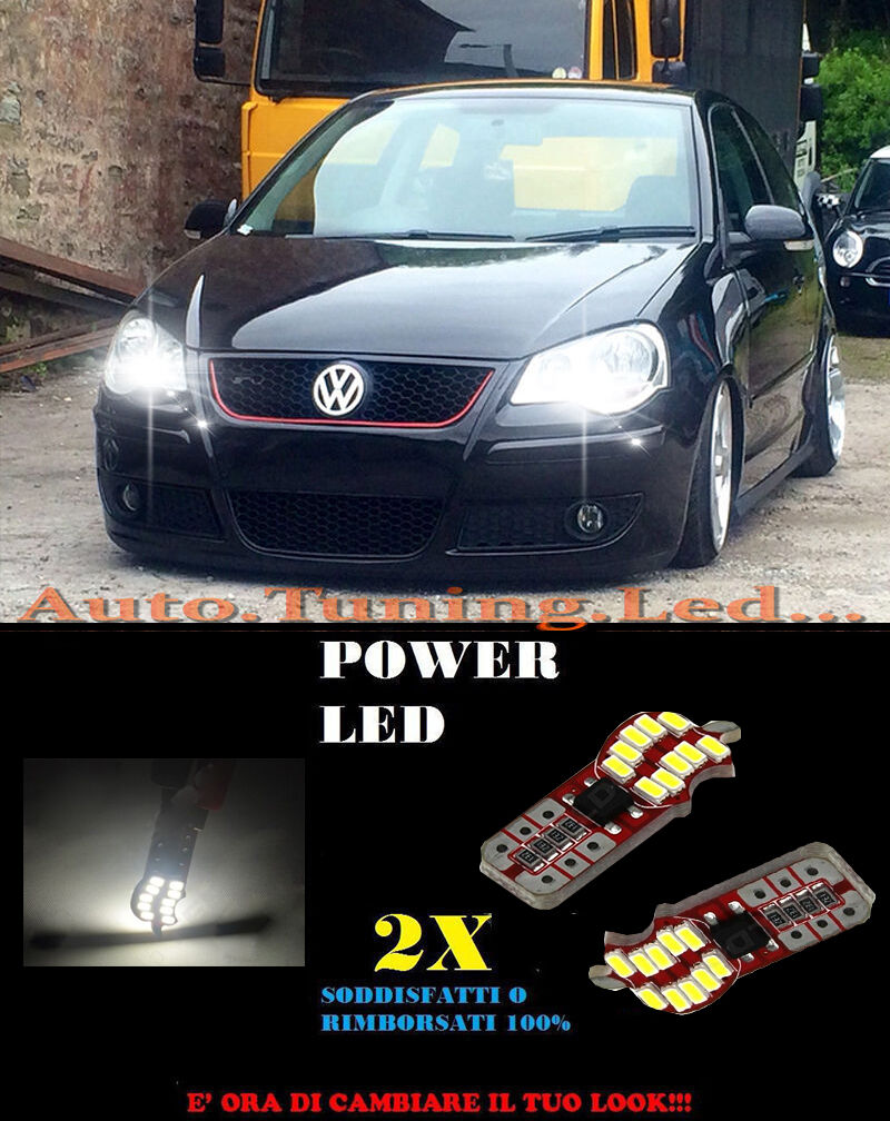 POSITION LIGHTS VW POLO 9N3 05-09 CANBUS T10 WHITE 20 LED SUPER QUALITY
