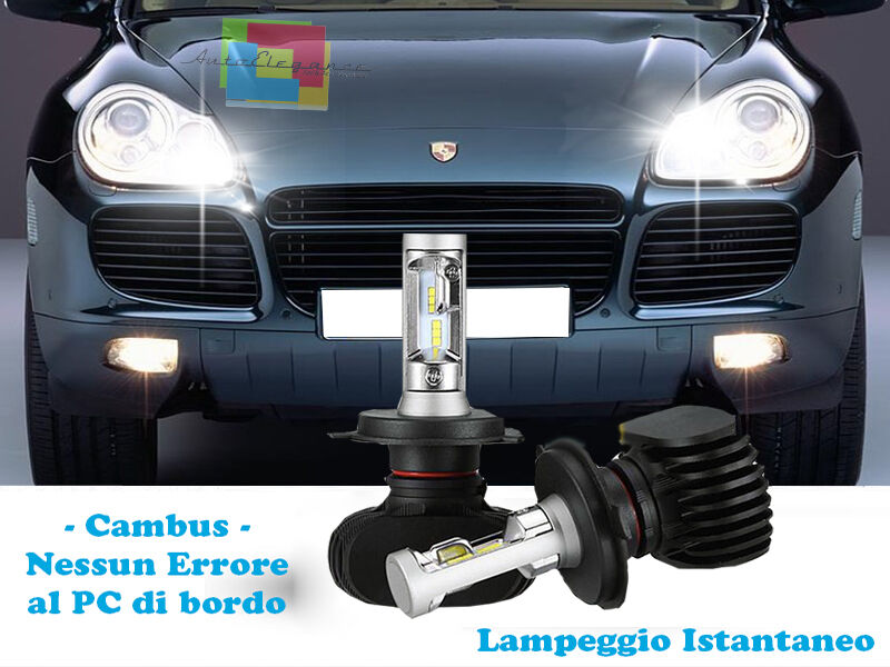 LAMPADE ABBAGLIANTI LAMPEGGIO ISTANTANEO LED PORSCHE CAYENNE 02-10 CREE