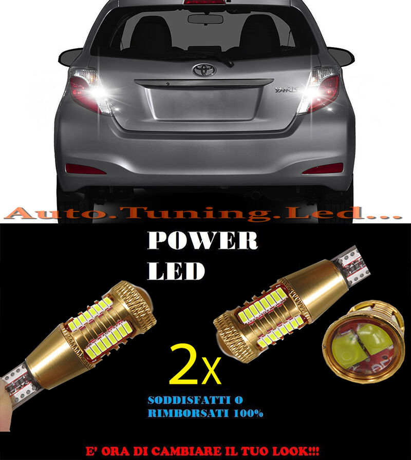 TOYOTA YARIS III LAMPADE RETROMARCIA LED T15 W16W SUPER QUALITA NO ERROR