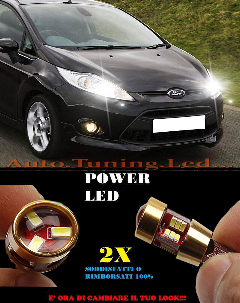 LUCI POSIZIONE FORD FIESTA MK7 2008+ CANBUS T10 BIANCO 27 LED SUPER QUALITA