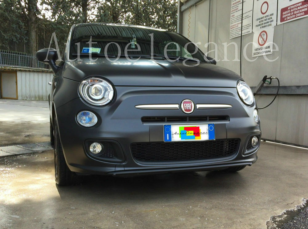 LENTICULAR HEADLIGHTS + LED LOW BEAM KIT FOR FIAT 500 2007+