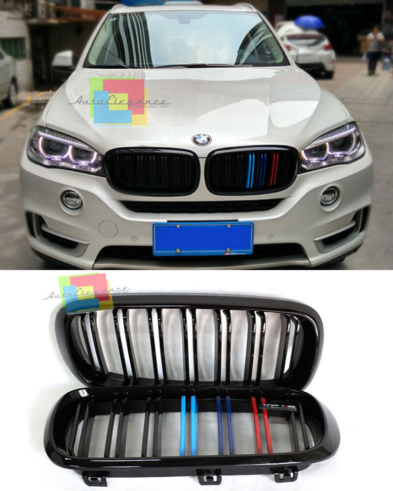 FRONT GRILLES BMW X5 F15 2014+ DOUBLE M-STRIPE GRILLE - MASK