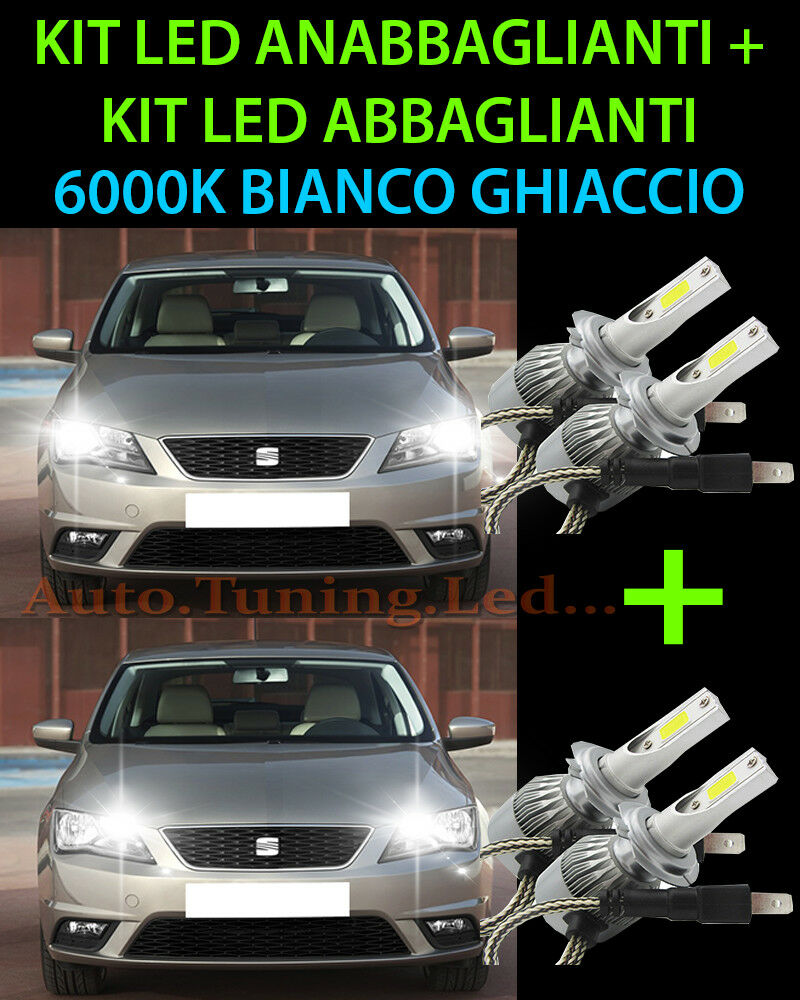 KIT LED LAMPADE ABBAGLIANTI & ANABBAGLIANTI PER SEAT TOLEDO 2012 IN POI -.