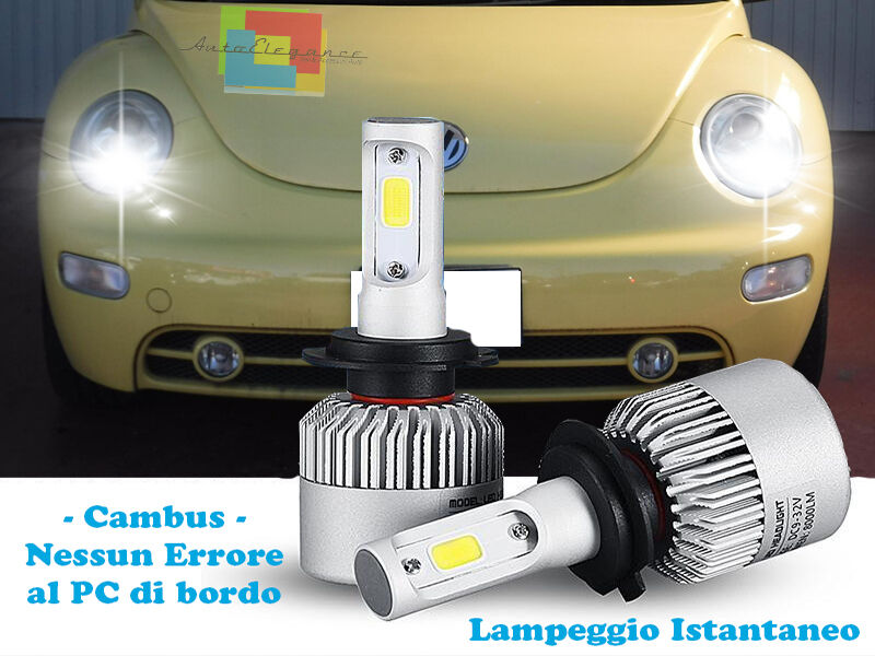 LED HIGH BEAM LAMPS VW NEW BEETLE 2006-2010 INSTANT FLASH 6000K CREE