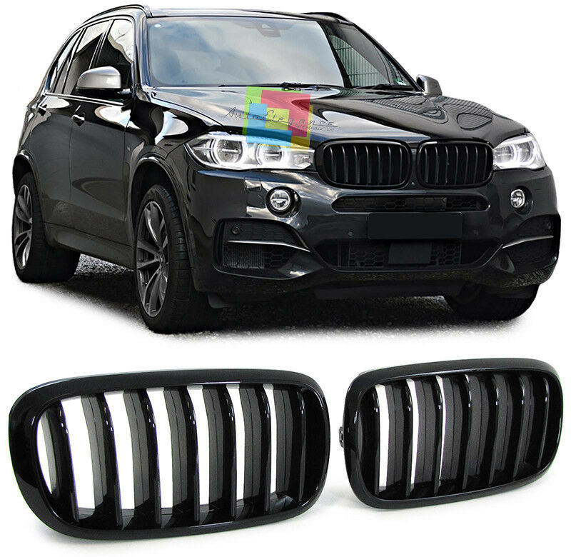 CALANDRA BMW X5 F15 2012 IN POI GRIGLIE ANTERIORI NERO LUCIDO CALANDRA LOOK M AUTOELEGANCERICAMBI