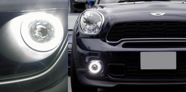 FARI FENDINEBBIA ANGEL EYES LED DIURNE MINI R58 COUPE 2011-2014