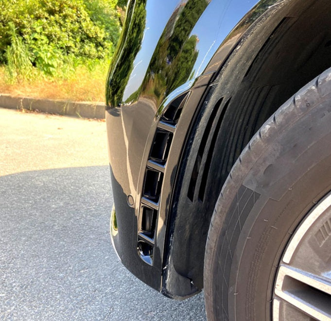 MERCEDES GLE W167 2018+ FRONT BUMPER AIR INTAKES ADHESIVE BLACK FLAPS