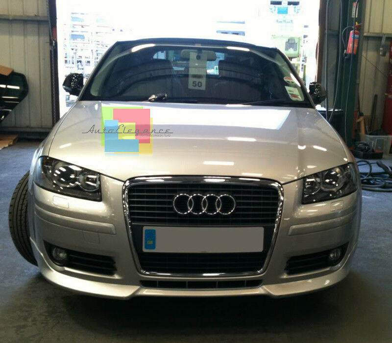 AUDI A3 8P 2003-2008 SPOILER ANTERIORE DESIGN SPORTIVO S3 SLINE SOTTO PARAURTI AUTOELEGANCERICAMBI