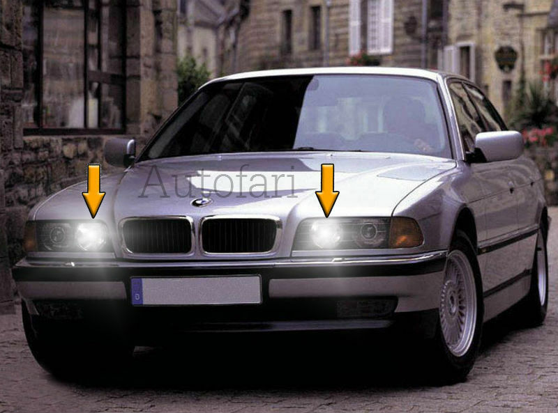 BMW E38 SERIE 7 1994 - 2001 COPPIA LUCI DI POSIZIONE A LED T10 SMD CANBUS BIANCO AUTOELEGANCERICAMBI