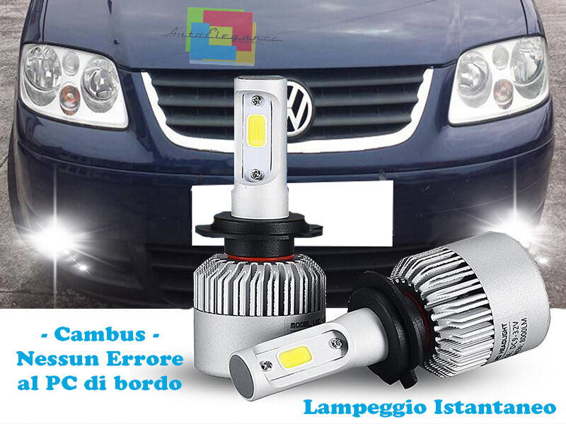 LAMPADE FENDINEBBIA A LED VW TOURAN 1T 2003-2010 CAMBUS BIANCO GHIACCIO CREE