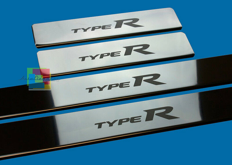 HONDA CIVIC MK9 HATCHBACK CHROME DOOR SILL ADHESIVE SPORTS LOOK 4 PIECES