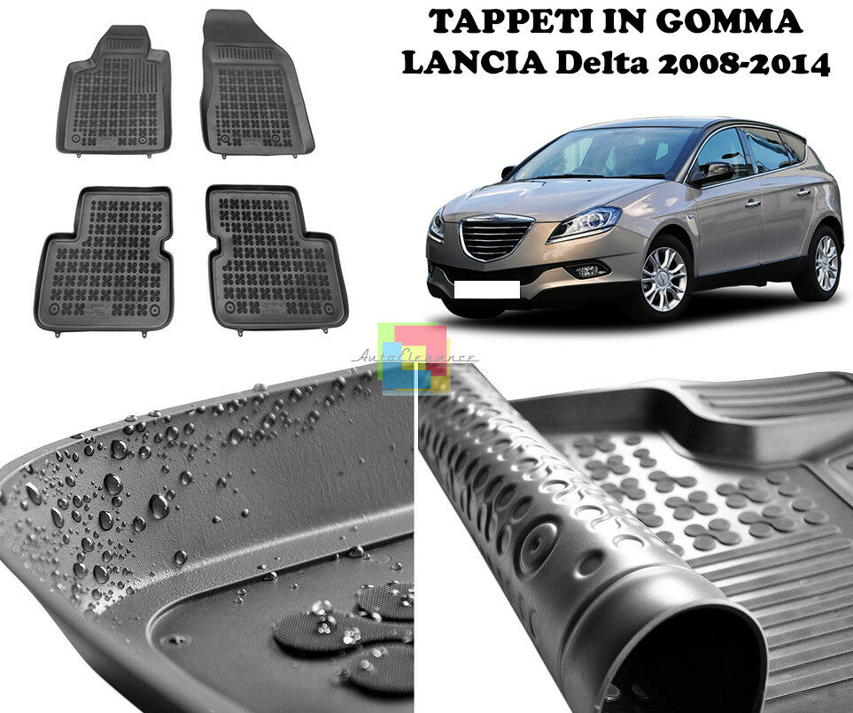 LANCIA DELTA 2008-2014 TAPPETINI AUTO IN GOMMA - TAPPETI TOP QUALITA -1-