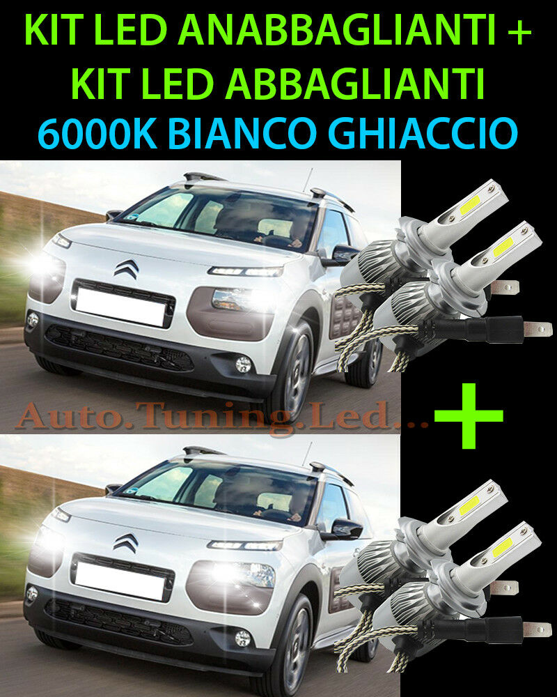 KIT LED LAMPADE ABBAGLIANTI & ANABBAGLIANTI PER CITROEN C4 CACTUS -.