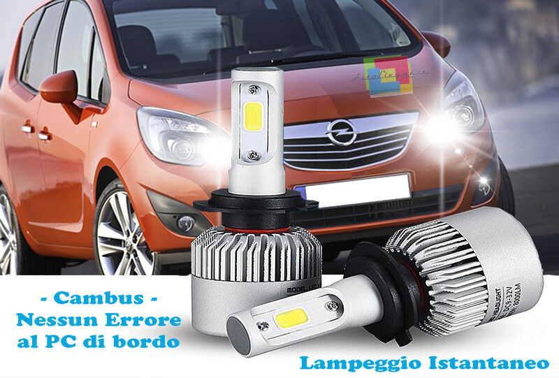 LED HIGH BEAM LAMPS OPEL MERIVA B 2010+ INSTANT FLASH 6000K