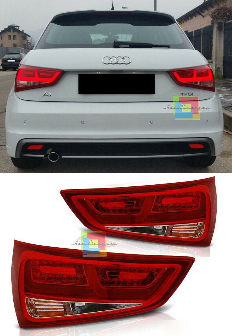 COPPIA FARI POSTERIORI LED 3D FANALI PER AUDI A1 2010-2014 AUTOELEGANCERICAMBI