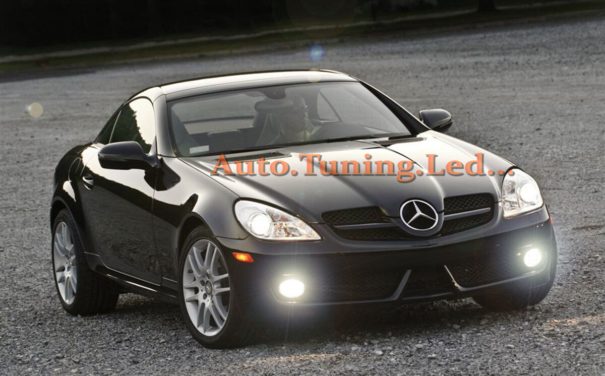 H8 LED FOG LIGHTS CREE RESISTANCE CANBUS 6000K MERCEDES R171 04-11