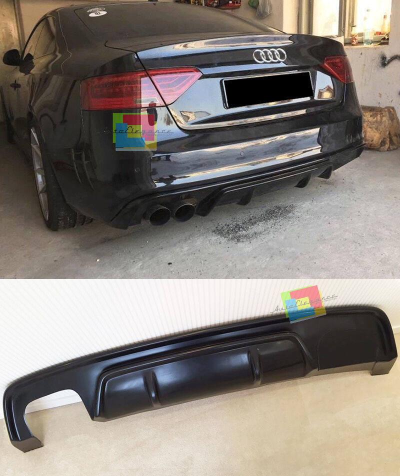 REAR DIFFUSER AUDI A5 COUPE 2011+ LIFT UNDER BUMPER SPORTY LOOK