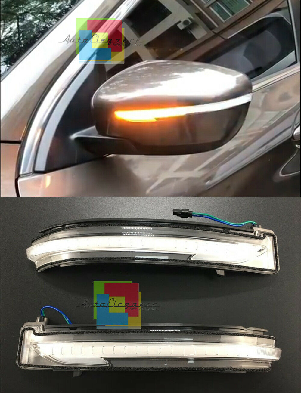 NISSAN JUKE F15 2015-2019 DYNAMIC LED INDICATORS FOR SLIDING SIDE MIRRORS
