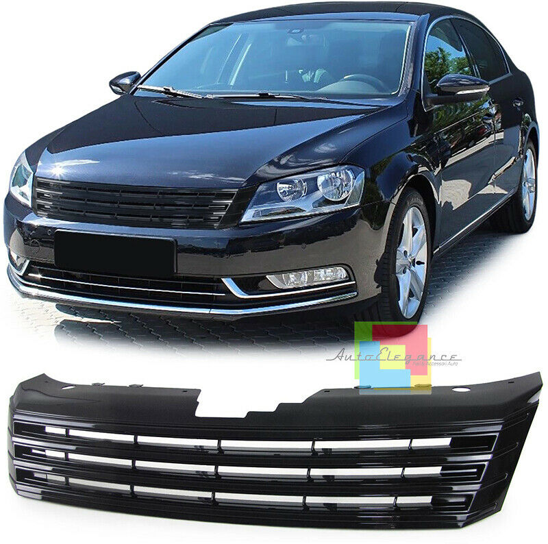 VW PASSAT 3C B7 2010-2014 GRIGLIA ANTERIORE NERA SENZA LOGO MASCHERINA RLINE
