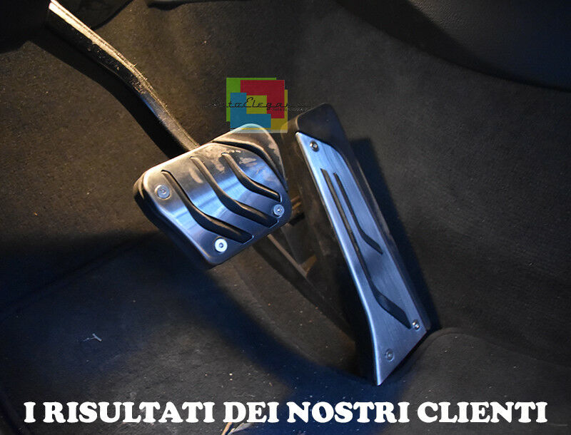 BMW X5 F15 2013+ AUTOMATIC GEARBOX PEDALS - STAINLESS STEEL NON-SLIP RUBBER