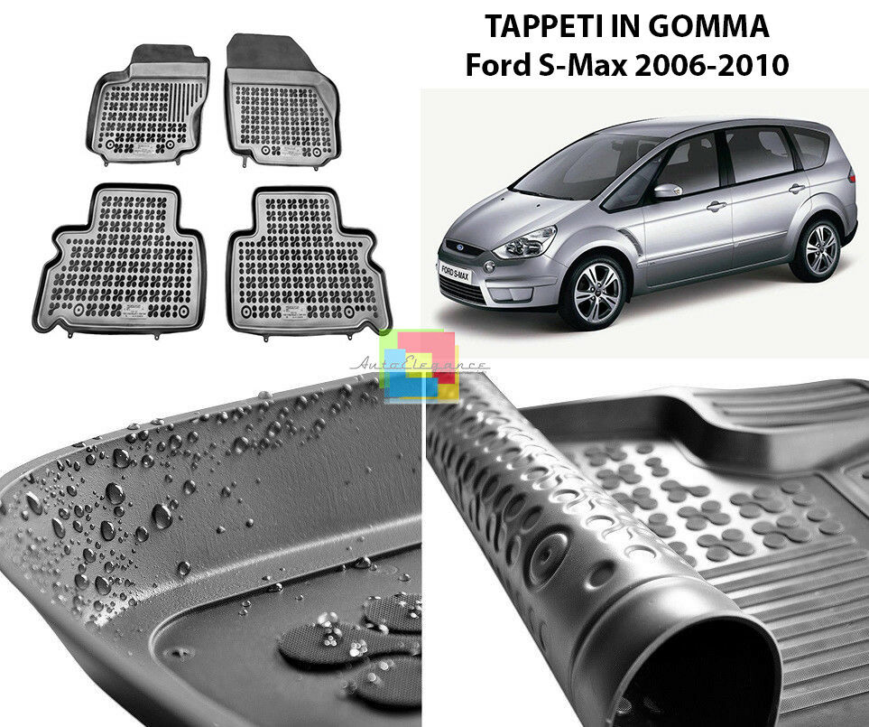 FORD S-MAX 2006-2010 TAPPETINI AUTO IN GOMMA - TAPPETI TOP QUALITA -1