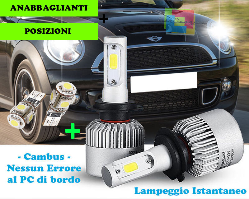 MINI CLUBMAN R55 07-15 CREE HIGH BEAM + POSITIONS LED HEADLIGHTS --