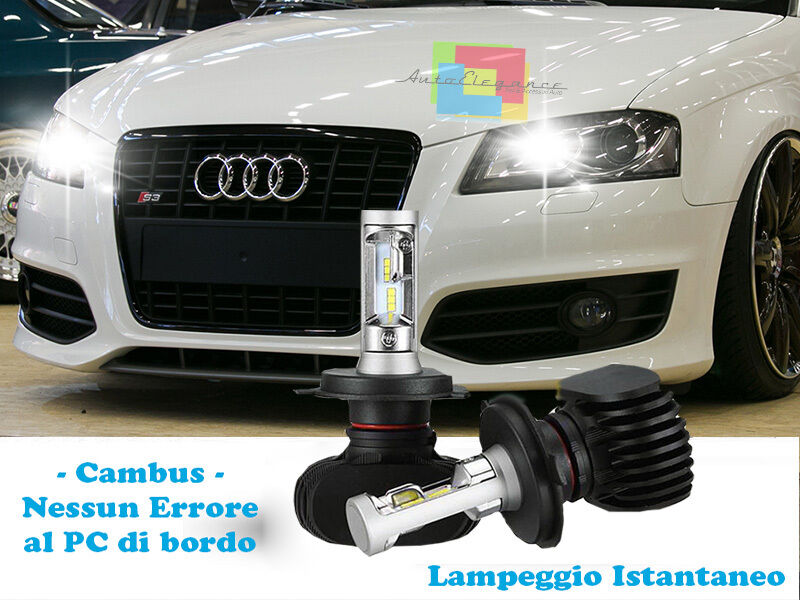 LAMPADE ABBAGLIANTI LAMPEGGIO ISTANTANEO A LED AUDI A3 8P 2008-2012 CREE