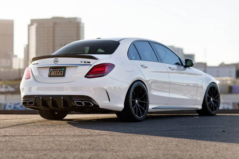 MERCEDES CLASSE C W205 S205 MINIGONNE LATERALI ABS LOOK C63 AMG SOTTO PORTA