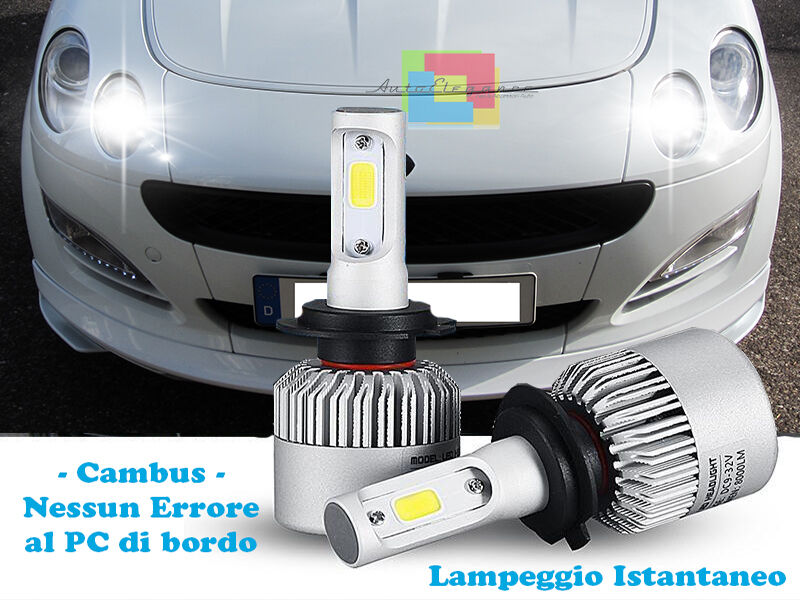 SMART FORFOUR 454 LED HIGH BEAM LAMPS INSTANT FLASH 6000K ---