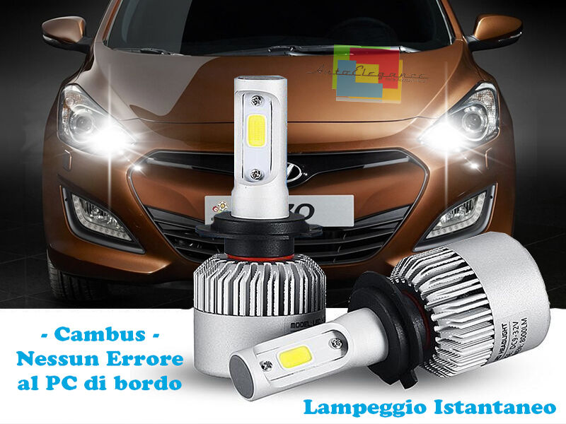 LAMPADE ABBAGLIANTI LED HYUNDAI i30 2011+ LAMPEGGIO ISTANTANEO 6000K CREE