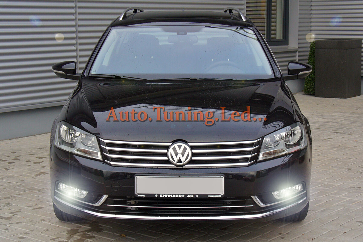 LAMPADE FENDINEBBIA H8 LED CREE RESISTENZA CANBUS 6000K VW PASSAT B7 2005 IN POI