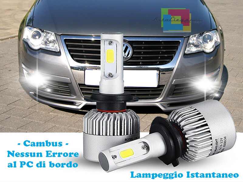 LAMPADE FENDINEBBIA A LED CREE VW PASSAT 3C 2005-2010 CAMBUS BIANCO GHIACCIO