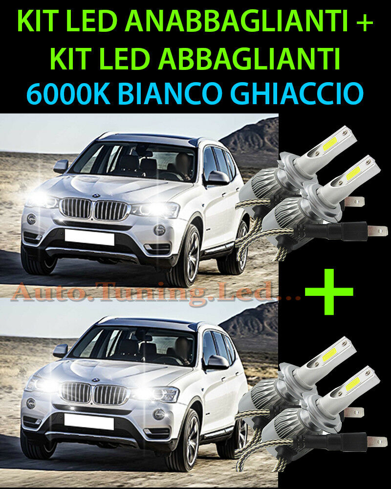 LED HIGH BEAM & LOW BEAM LAMP KIT FOR BMW X3 F25 2010 ONWARDS -.