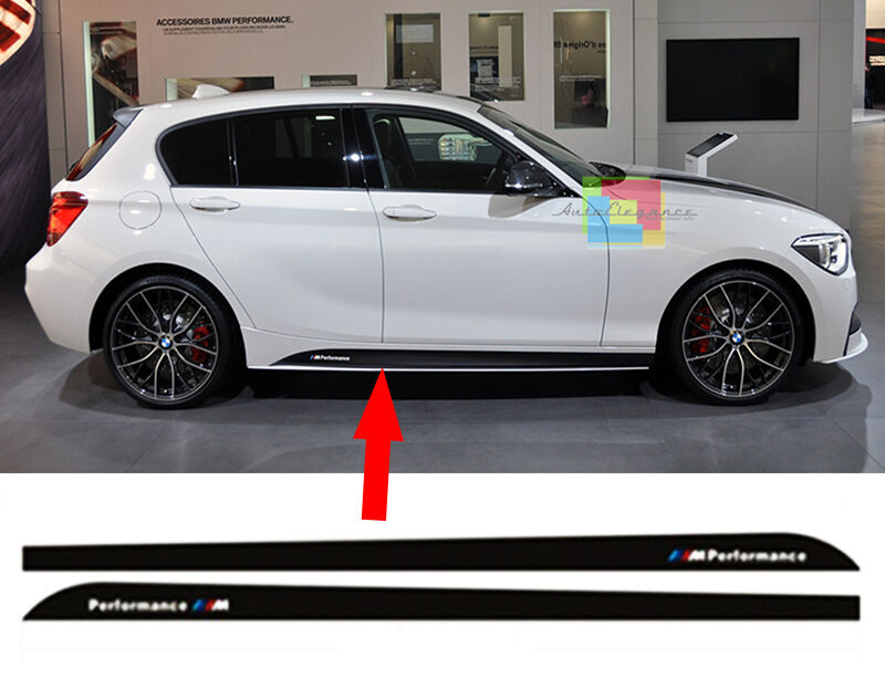 VINILI ADESIVI BMW SERIE 1 F20 2011-2015 CARBON LOOK MINIGONNE LATERALI M SPORT