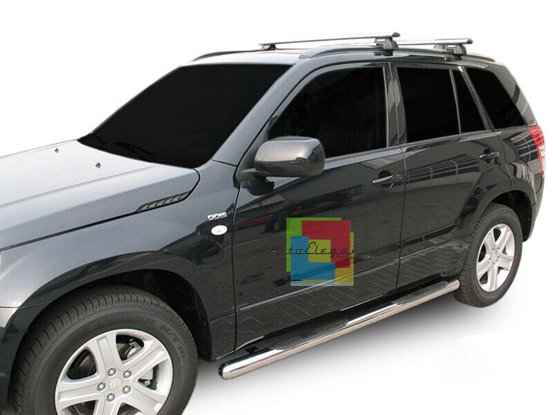 Suzuki Grand Vitara 2005+ 5 PORTE PEDANE TUBOLARI SOTTO PORTA IN ALLUMINIO / ABS