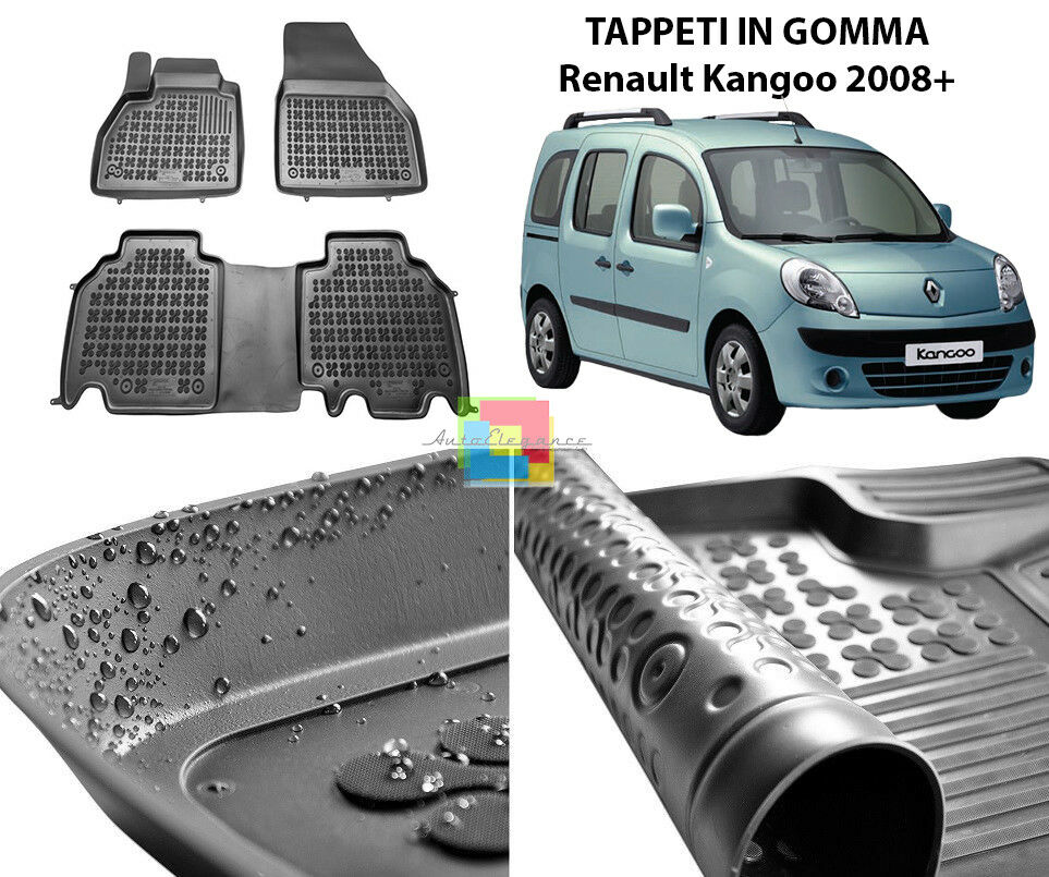 RENAULT KANGOO 2008 ONWARDS RUBBER CAR MATS - TOP QUALITY MATS -1