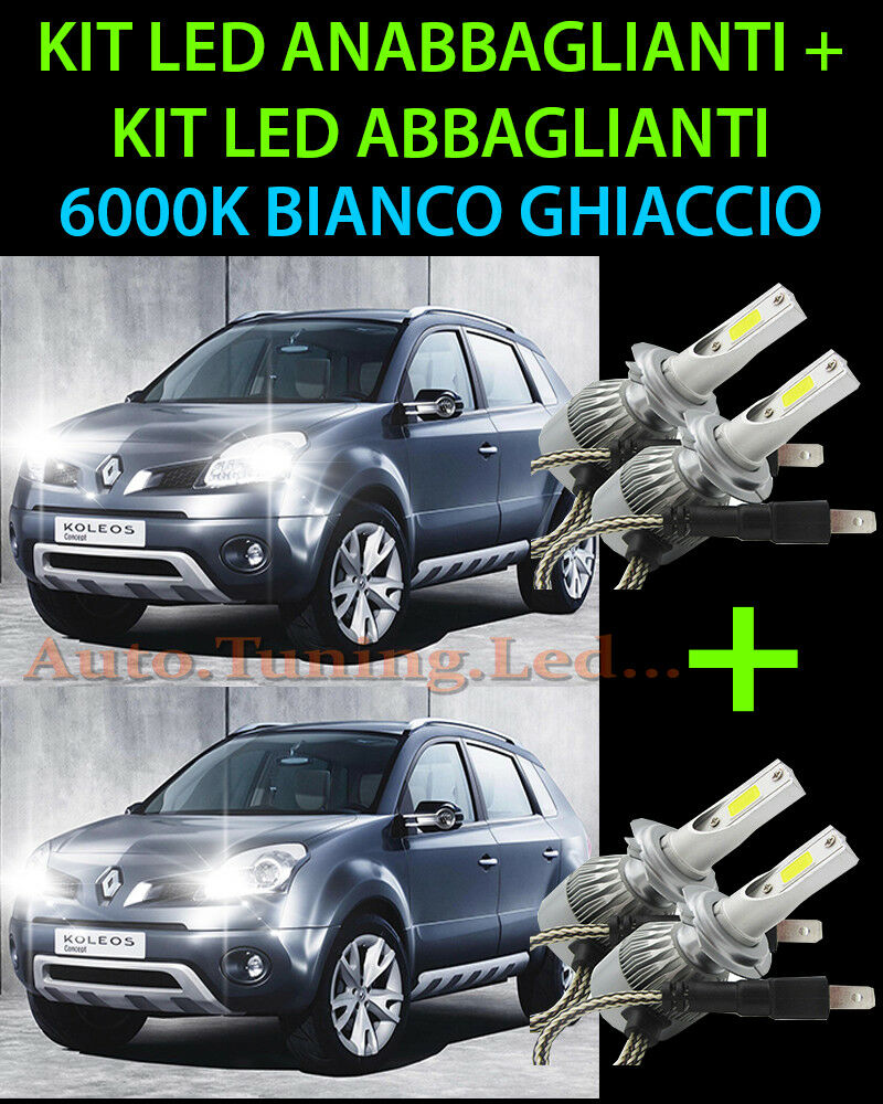 KIT LED LAMPADE ABBAGLIANTI & ANABBAGLIANTI PER RENAULT KOLEOS 2008-2016 -.