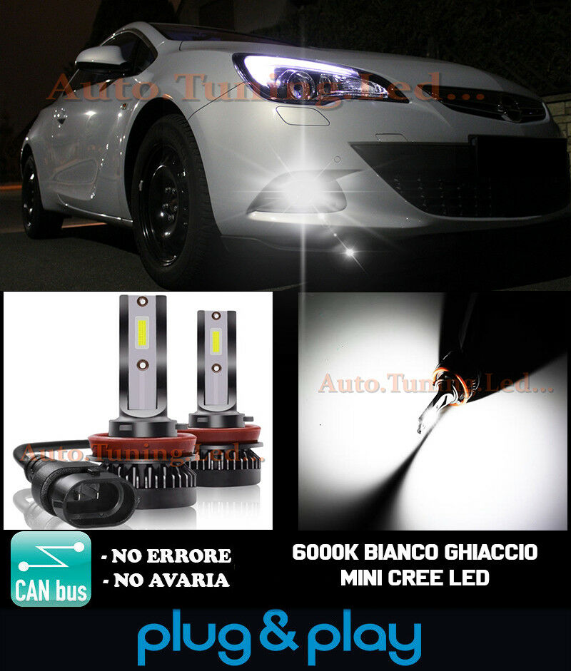 CREE LED FOG LIGHTS OPEL ASTRA J CAMBUS ICE WHITE 8000LM