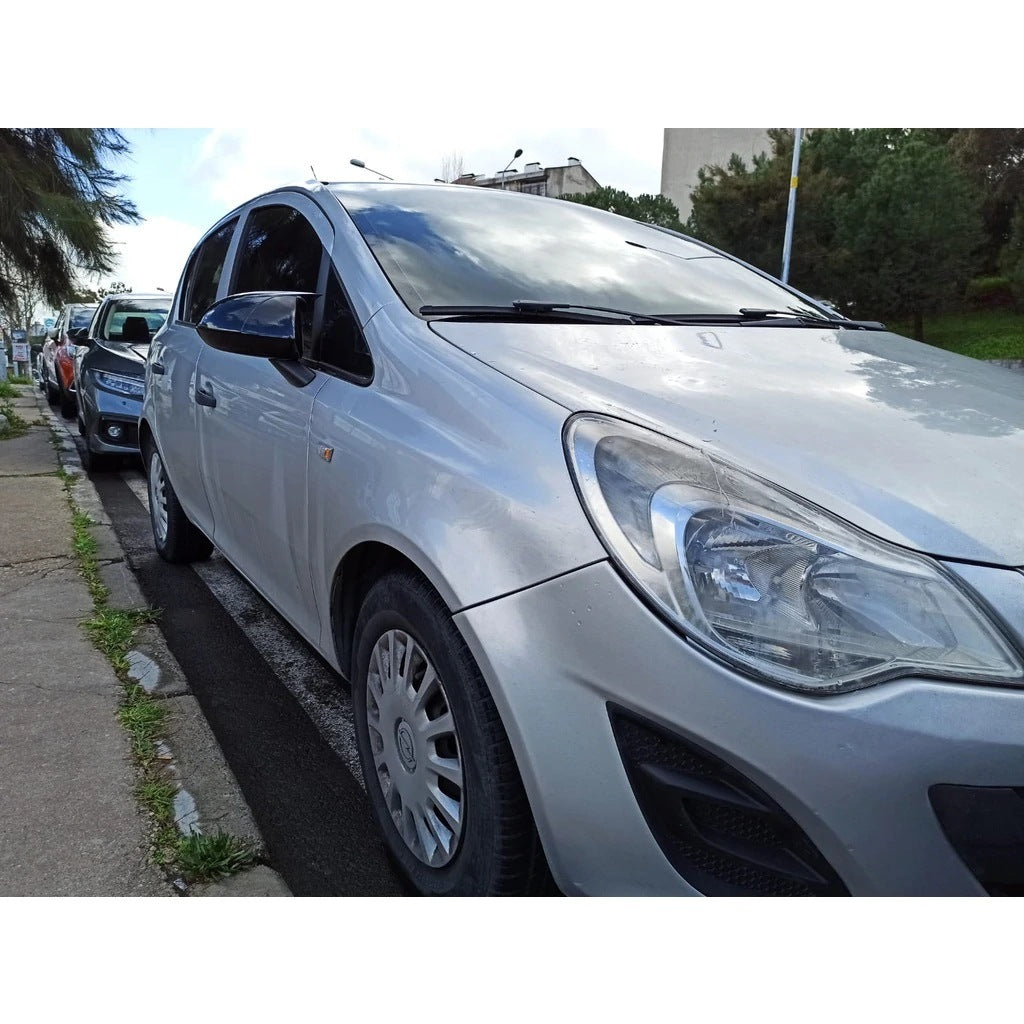OPEL CORSA D CALOTTE ADESIVE SPECCHI SPECCHIETTI RETROVISORI NERO LUCIDO