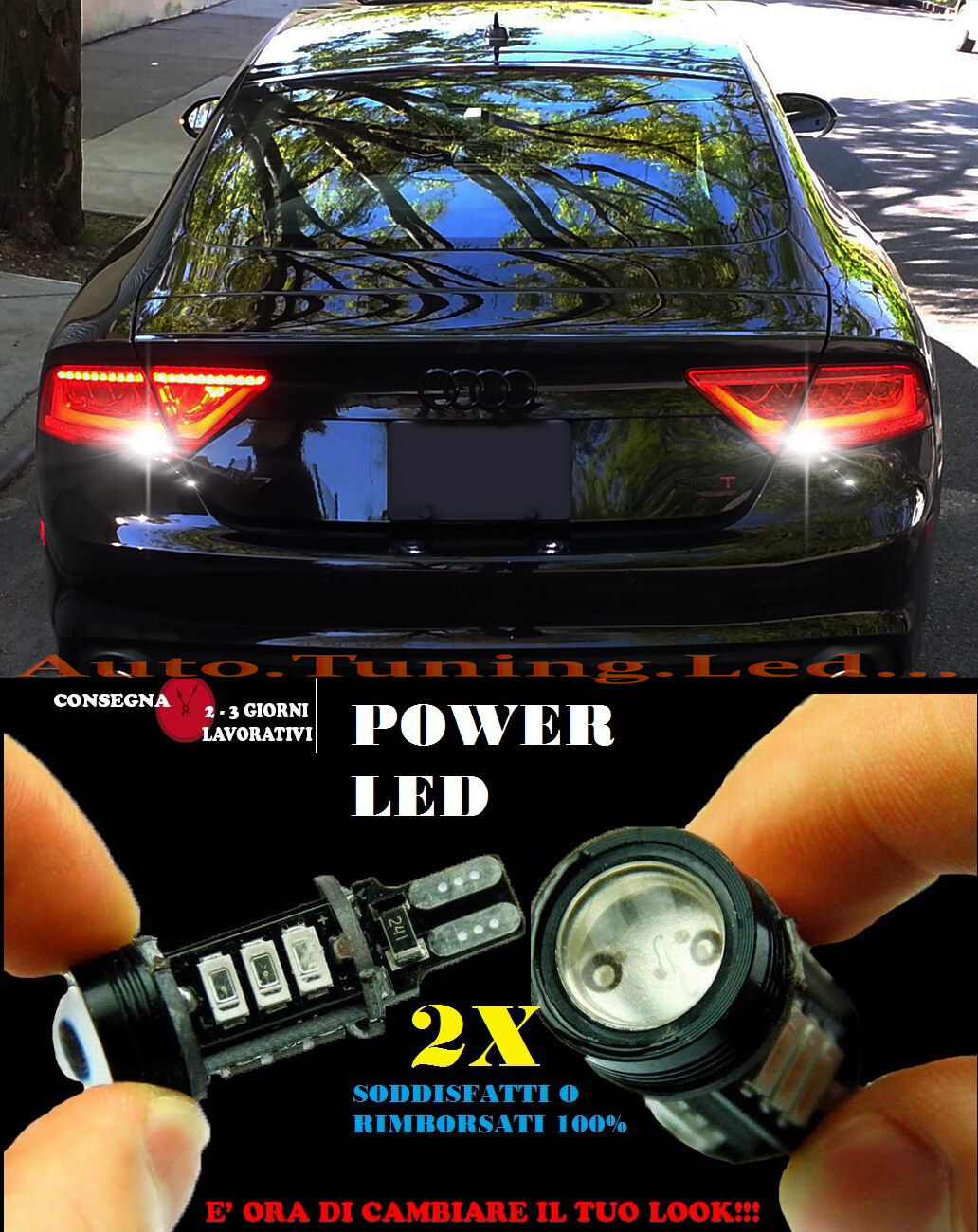 AUDI A7 6000K LAMPADE RETROMARCIA A LED T15 W16W CANBUS NO ERROR AUTOELEGANCERICAMBI