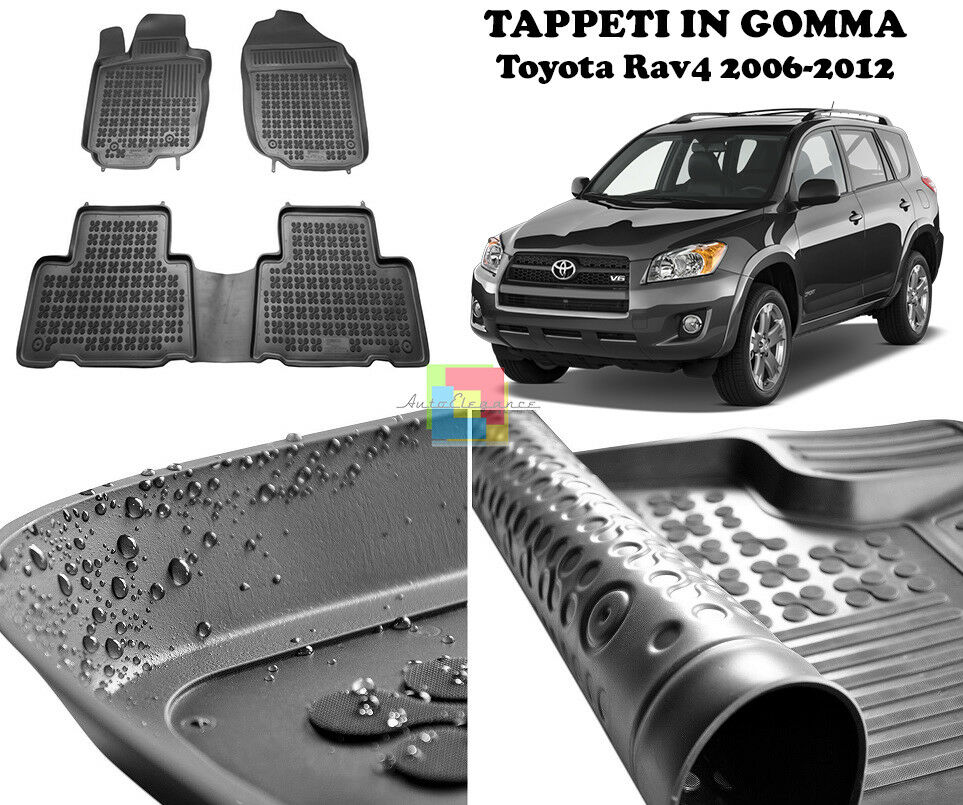 TOYOTA RAV4 2006-2012 TAPPETINI AUTO GOMMA - TAPPETI TOP QUALITA -1-