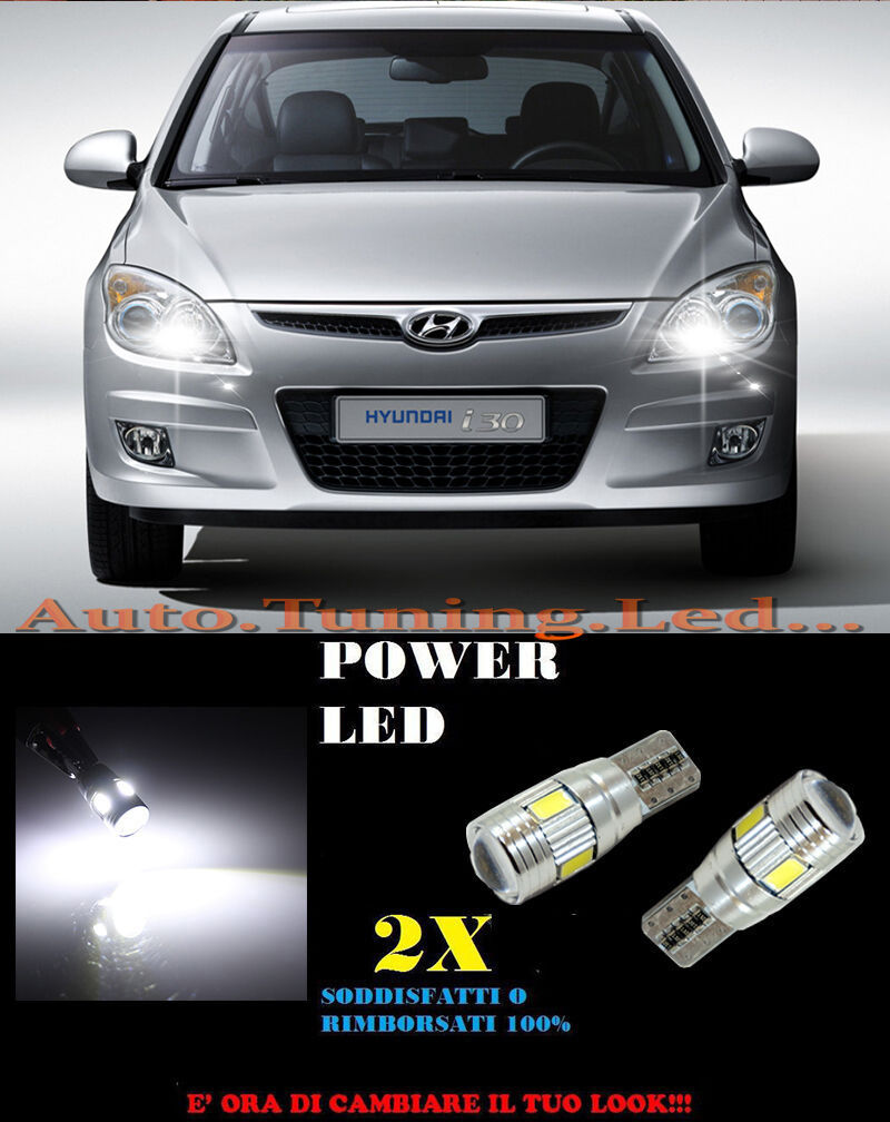 POSITION LIGHTS HYUNDAI I30 07-11 CANBUS T10 WHITE 6 LED SUPER QUALITY