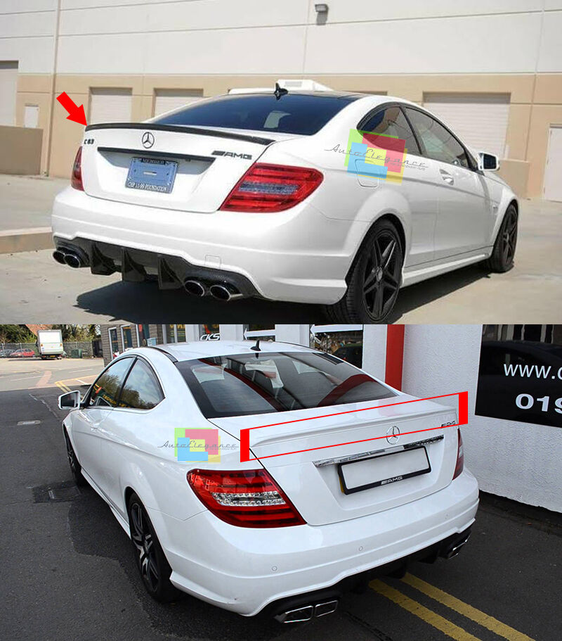 MERCEDES W204 COUPE 2007-2011 SPOILER POSTERIORE COFANO LOOK C63 AMG