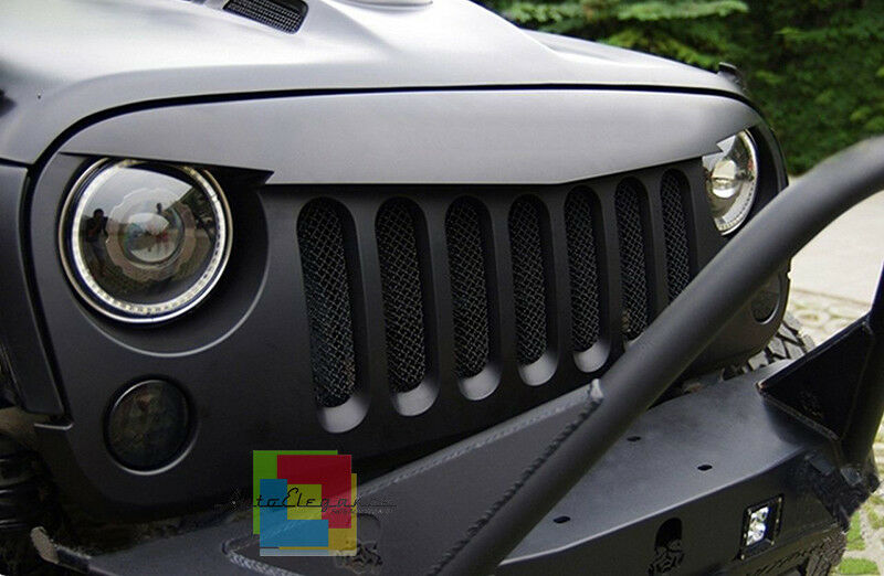 OPCAO BLACK FRONT GRILLE GRILLE Jeep Wrangler JK & Rubicon JK 2007-2017