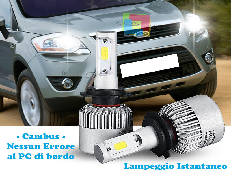 LAMPADE ANABBAGLIANTI LED FORD KUGA 08-12 LAMPEGGIO ISTANTANEO 6000K