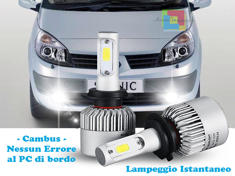 LAMPADE FENDINEBBIA A LED CREE RENAULT GRAND SCÉNIC 04-09 CAMBUS BIANCO GHIACCIO