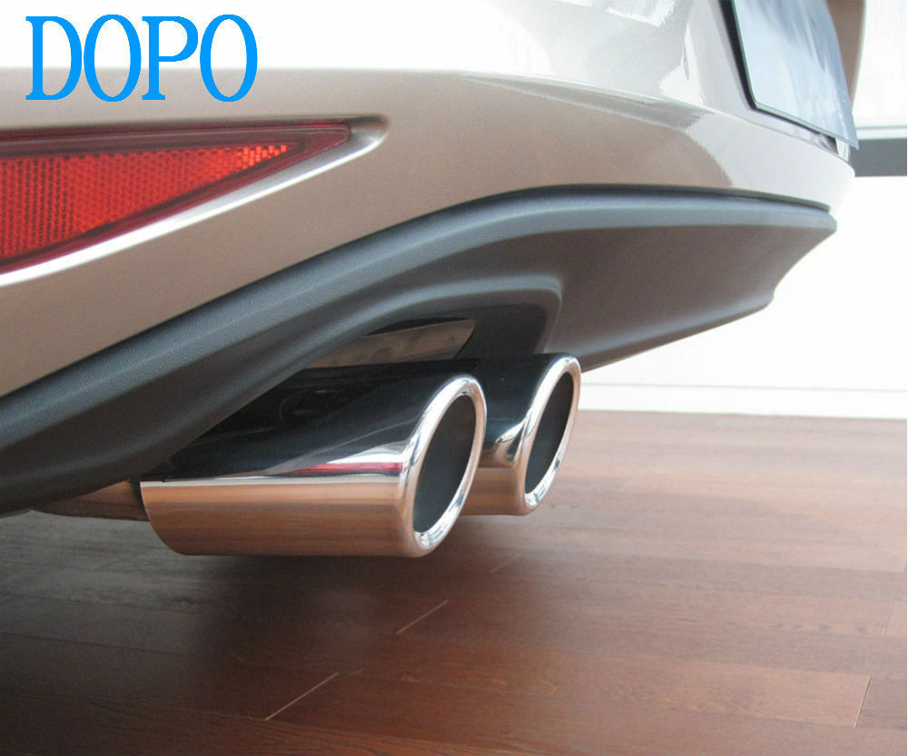 TERMINALI DI SCARICO CROMATI ACCIAIO INOX SLINE LOOK PER AUDI Q3 8U 2011+