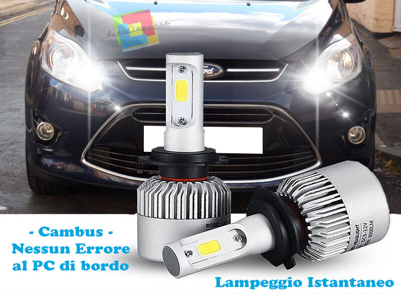 LAMPADE ABBAGLIANTI LED FORD C MAX 2010+ LAMPEGGIO ISTANTANEO 6000K