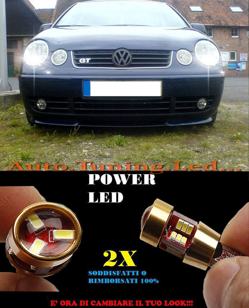 POSITION LIGHTS VW POLO 9N CANBUS T10 WHITE 27 LED SUPER QUALITY